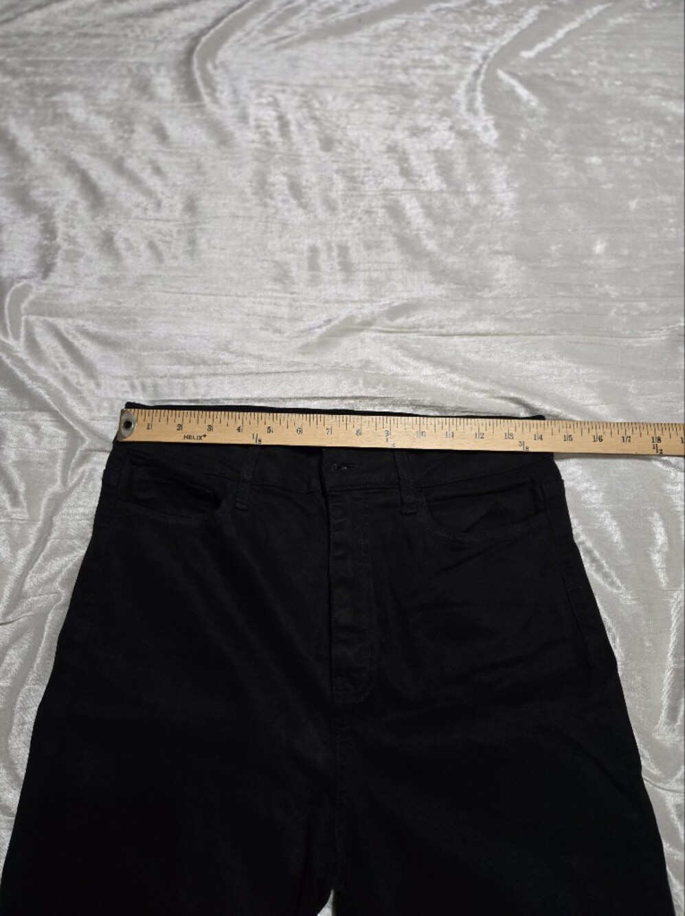Cello Black Frayed-Hem Flared Cropped Jeans Size 13 EUC!! Worn once! - Picture 9 of 12